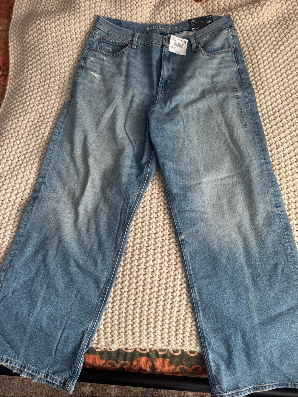 American Eagle curvy stovepipe jeans 16long